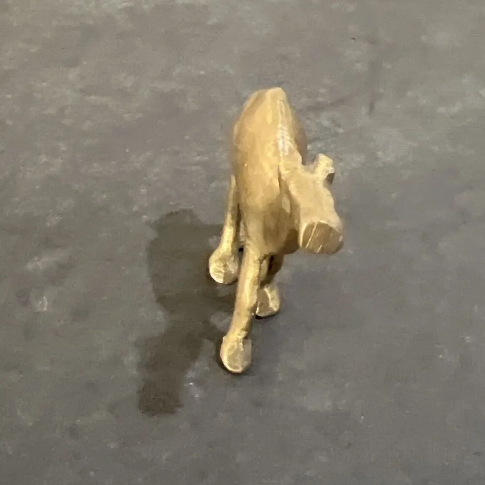 Vintage Small Brass Camel Figure 1-3/4